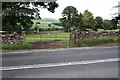 Gateway on north side of A684 at Temple Bank