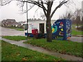 Mobile library and postbox, Cadewell