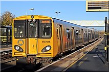 SJ3697 : Merseyrail Class 507, 507015, Aintree railway station by El Pollock