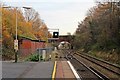 Looking east, Hunts Cross railway station