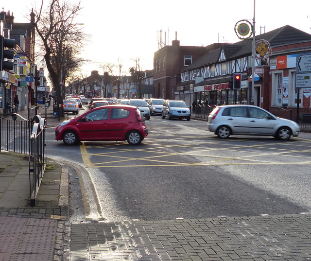 Road junction along Melton Road in... © Mat Fascione cc-by-sa/2.0 ...