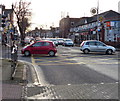 Road junction along Melton Road in Leicester