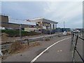 The leisure centre is being reclad