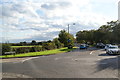 Mini-roundabout on the edge of Harrogate