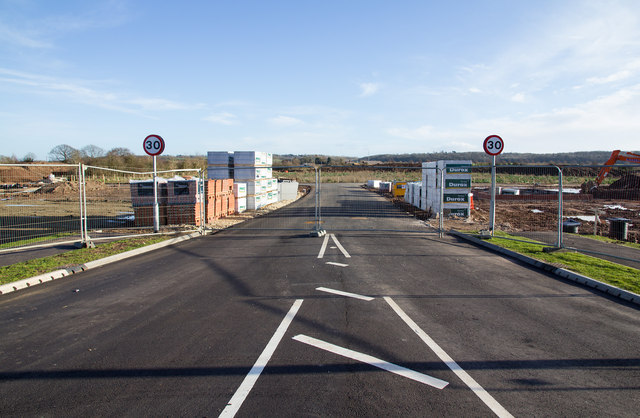 Entrance to the new housing estate