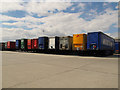 TQ6475 : Road trailers, Tilbury Docks by Stephen Craven