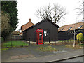 TL2755 : Telephone Box & Great Gransden Telephone Exchange by Geographer