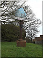TL2755 : Great Gransden Village sign by Geographer