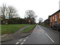 TL2755 : Caxton Road & Great Gransden Village sign by Geographer
