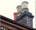 J3373 : Victorian chimney pots, Belfast by Albert Bridge
