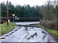 Puddle at the junction