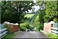 Bridge over railway at Doleham