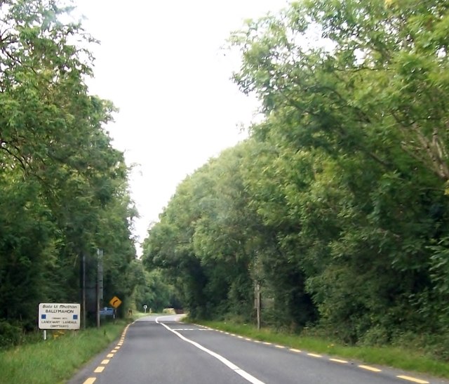 Entering Ballymahon from the north-east along the N55
