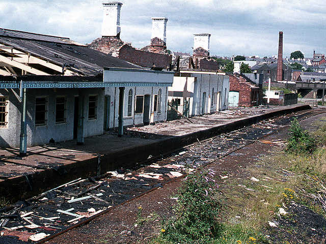 Demolition of Larne (Town) station - 1974 (2)