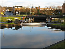 NS4871 : Dalmuir Drop Lock on the Forth and Clyde Canal by G Laird