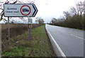 SP7092 : Sign along the A6 Harborough Road by Mat Fascione