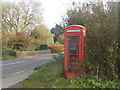 ST8013 : Fiddleford: red phone box by Chris Downer