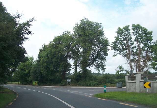 The N55 at the junction with the L5225 outside Ballymahon