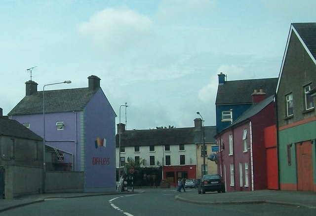 The T-junction at the centre of Ballymahon