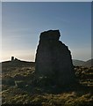 NT1130 : Summit monuments on Worm Hill by Alan O'Dowd