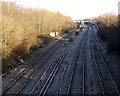 ST6078 : Three tracks into Filton Abbey Wood railway station by Jaggery