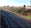 ST6078 : Three tracks into two SSW of Filton Abbey Wood railway station by Jaggery