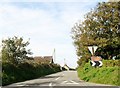 Minor road at Cefn Hedog