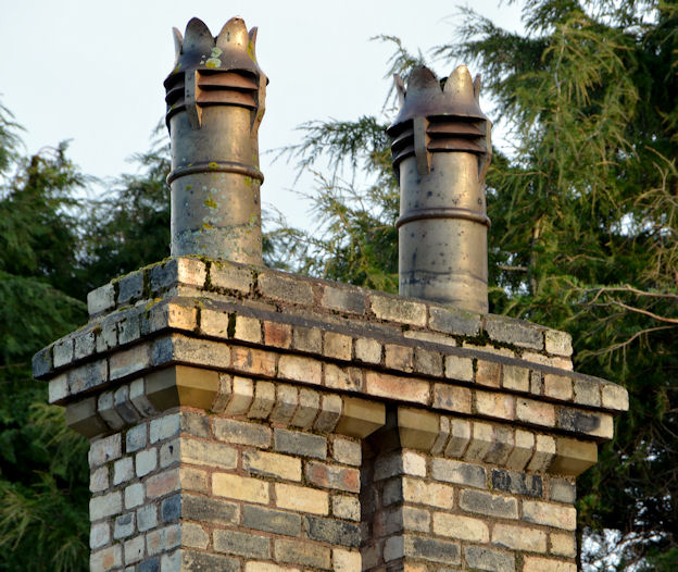 Chimney and chimney pots, Sydenham Avenue, Belfast