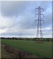 Farmland and power lines