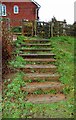 Steps up to Britannia Gardens, Stourport-on-Severn