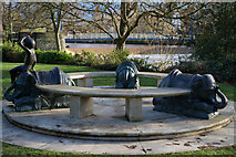 SP3265 : Seating in Jephson Gardens by Ian S