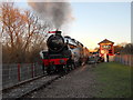 TL1697 : Steam loco at Orton Mere station by Paul Bryan