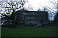 Cricket Green, Mitcham: the police station across the green