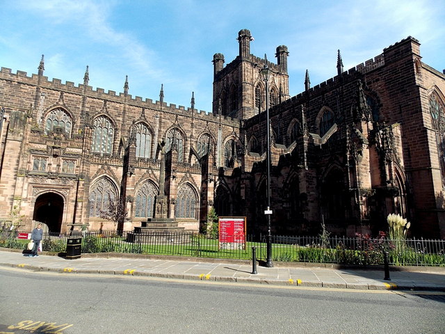 SW side of Chester Cathedral