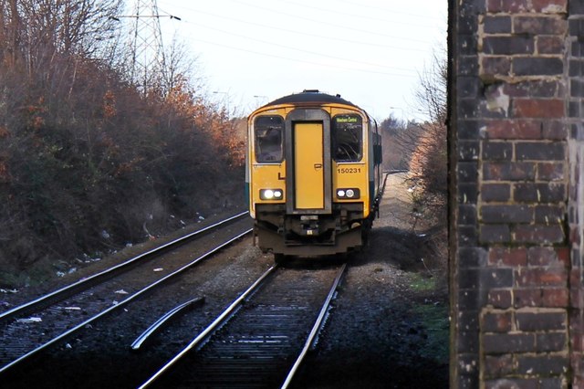 Arriva Trains Wales Class 150, 150231, Upton railway station