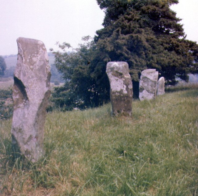 Stone Alignment, St Winnifred's Church, Gwytherin