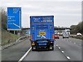 Southbound M5 approaching Junction 23