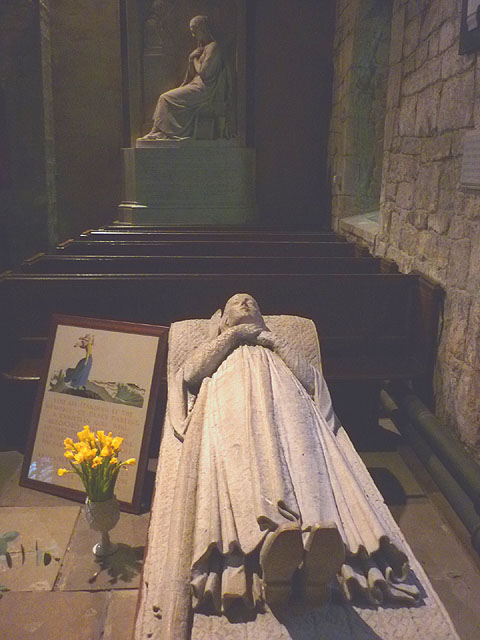 Effigy of Grace Darling inside St Aidan's Church, Bamburgh
