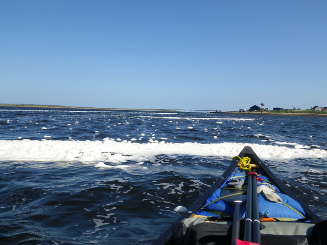 Canoeing to safety of Ness of Portnaculter