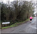 Jogging along Old Monmouth Road, Raglan