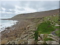 Boulder beach at Tregiffian Vean