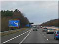 M1 northbound towards junction 35A