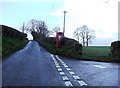 Phone box near Upper Pentre