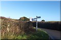 Signpost and Abbey Cross junction