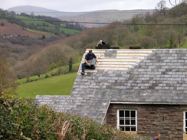 Re-roofing at Forest Coal Pit \u00a9 Trevor Littlewood :: Geograph Britain ...