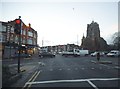 Green Lanes at the junction of Hedge Lane