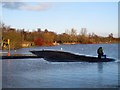 Lone fisherman at Yeadon Tarn