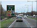 ST3661 : A370, approaching West Wick Roundabout by David Dixon
