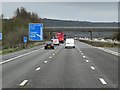 Northbound M5 approaching Davis Lane Bridge