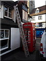 St. Albans: phone box behind the Boot pub